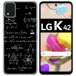 Funda Gel Tpu para LG K42 diseño Formulas Dibujos