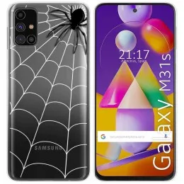 Funda Gel Transparente para Samsung Galaxy M31s diseño Araña Dibujos