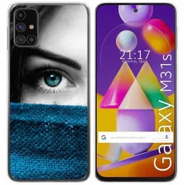 Funda Gel Tpu para Samsung Galaxy M31s diseño Ojo Dibujos