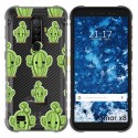 Funda Gel Transparente para Ulefone Armor X8 diseño Cactus Dibujos