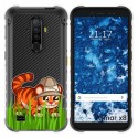 Funda Gel Transparente para Ulefone Armor X8 diseño Tigre Dibujos