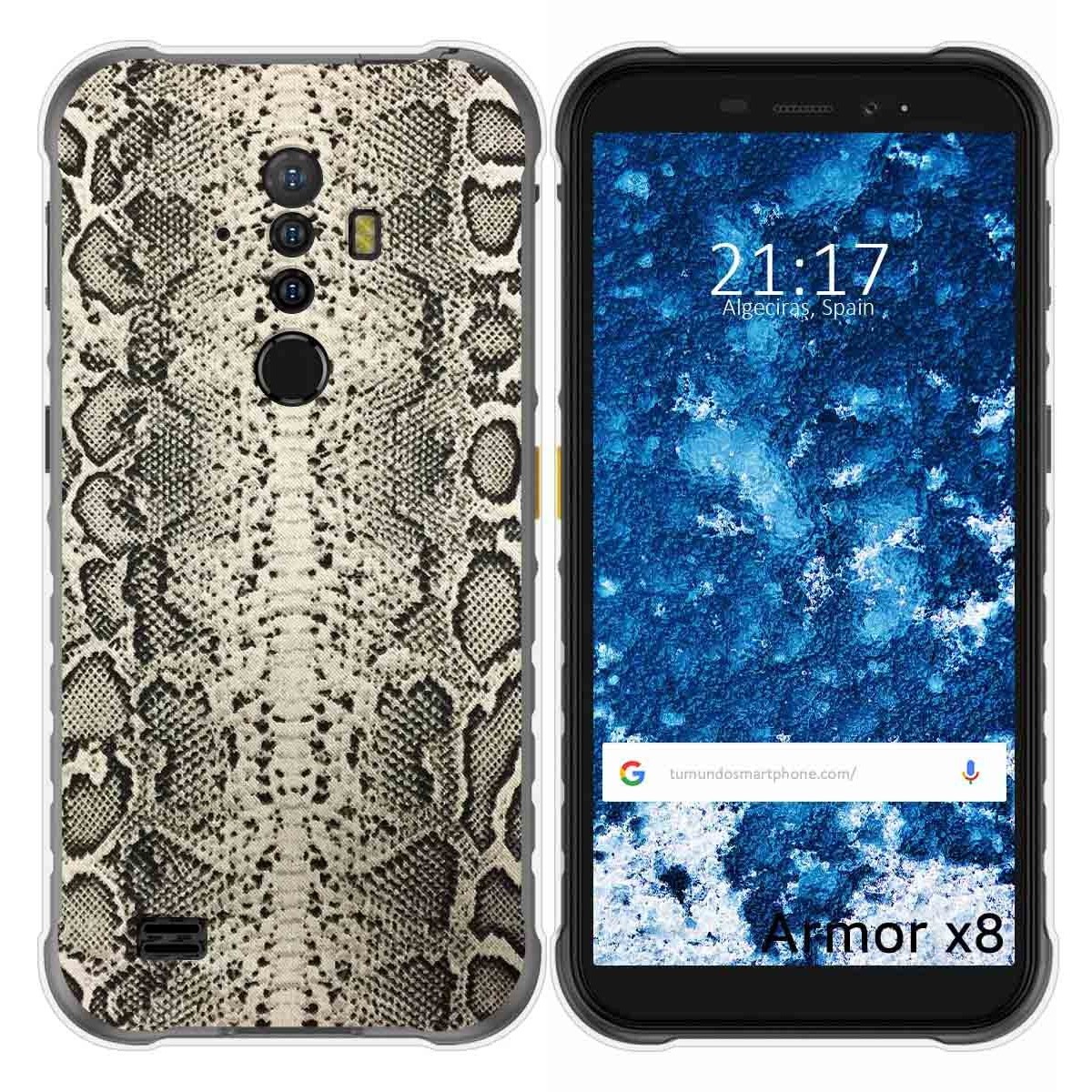 Funda Gel Tpu para Ulefone Armor X8 diseño Animal 01 Dibujos