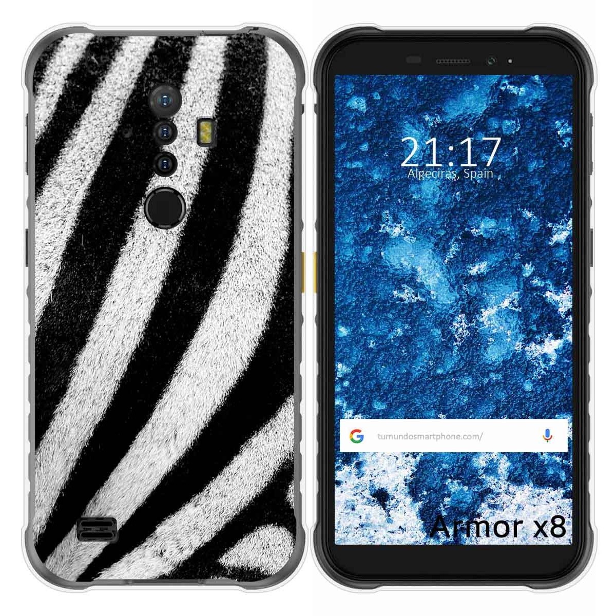 Funda Gel Tpu para Ulefone Armor X8 diseño Animal 02 Dibujos