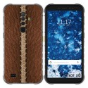 Funda Gel Tpu para Ulefone Armor X8 diseño Cuero 01 Dibujos