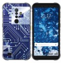 Funda Gel Tpu para Ulefone Armor X8 diseño Circuito Dibujos