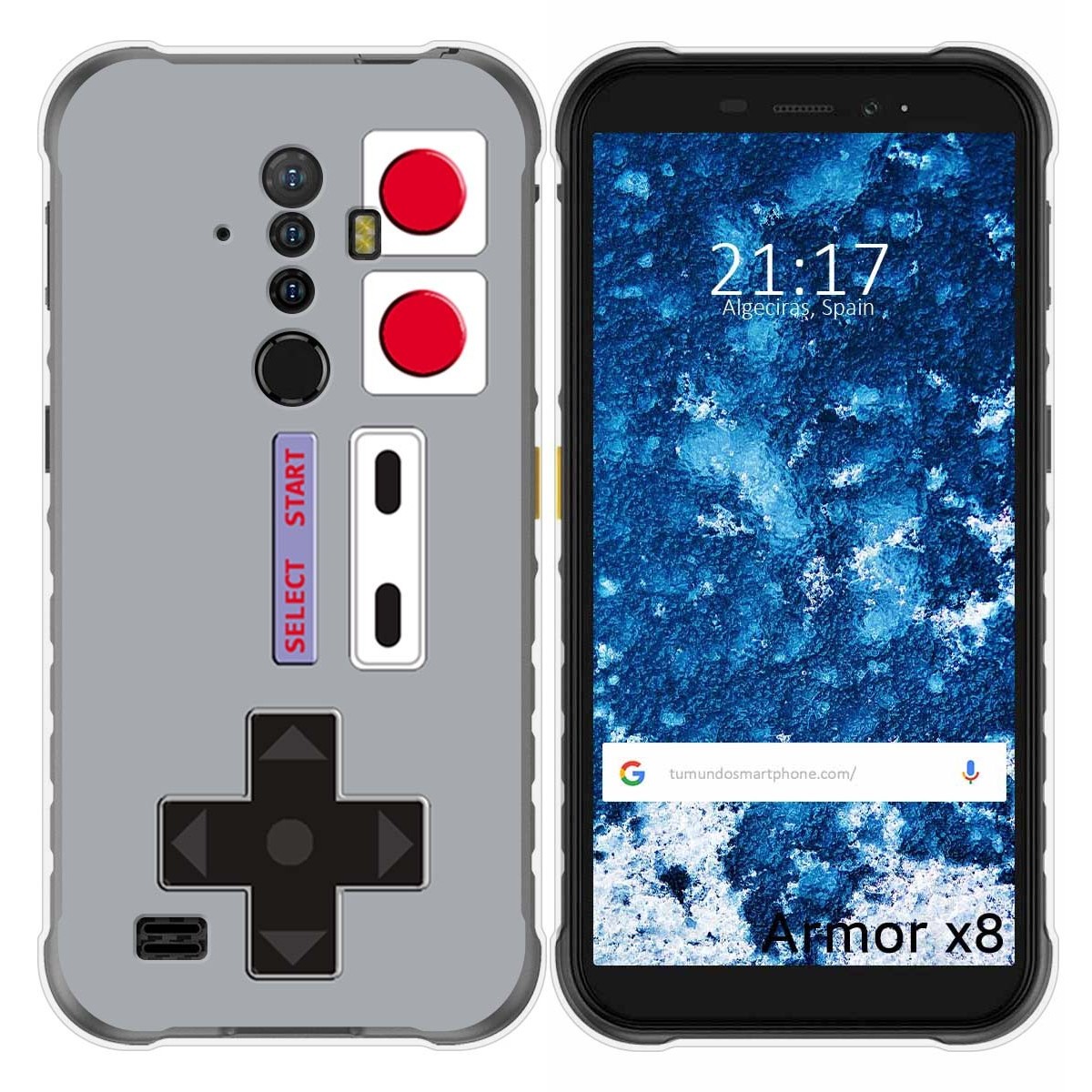 Funda Gel Tpu para Ulefone Armor X8 diseño Consola Dibujos