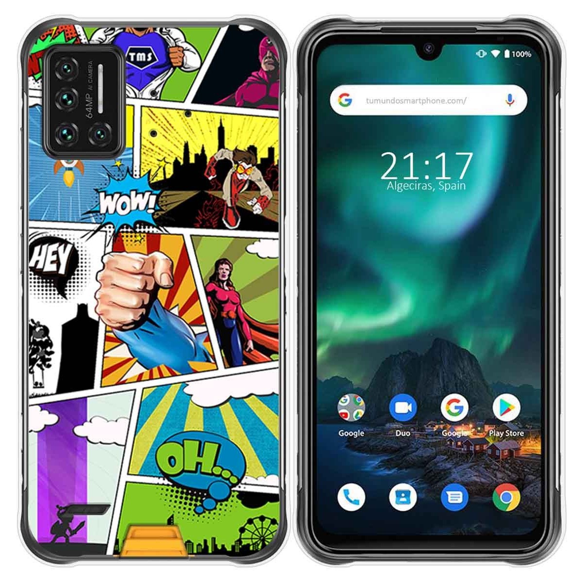 Funda Gel Tpu para Umidigi Bison diseño Comic Dibujos