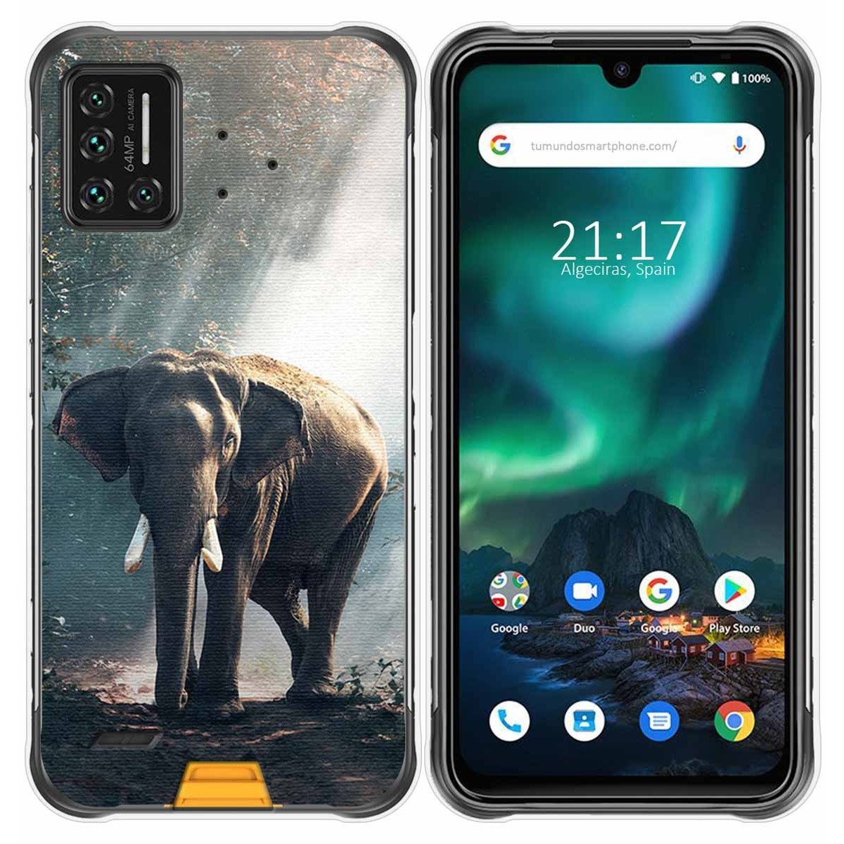 Funda Gel Tpu para Umidigi Bison diseño Elefante Dibujos