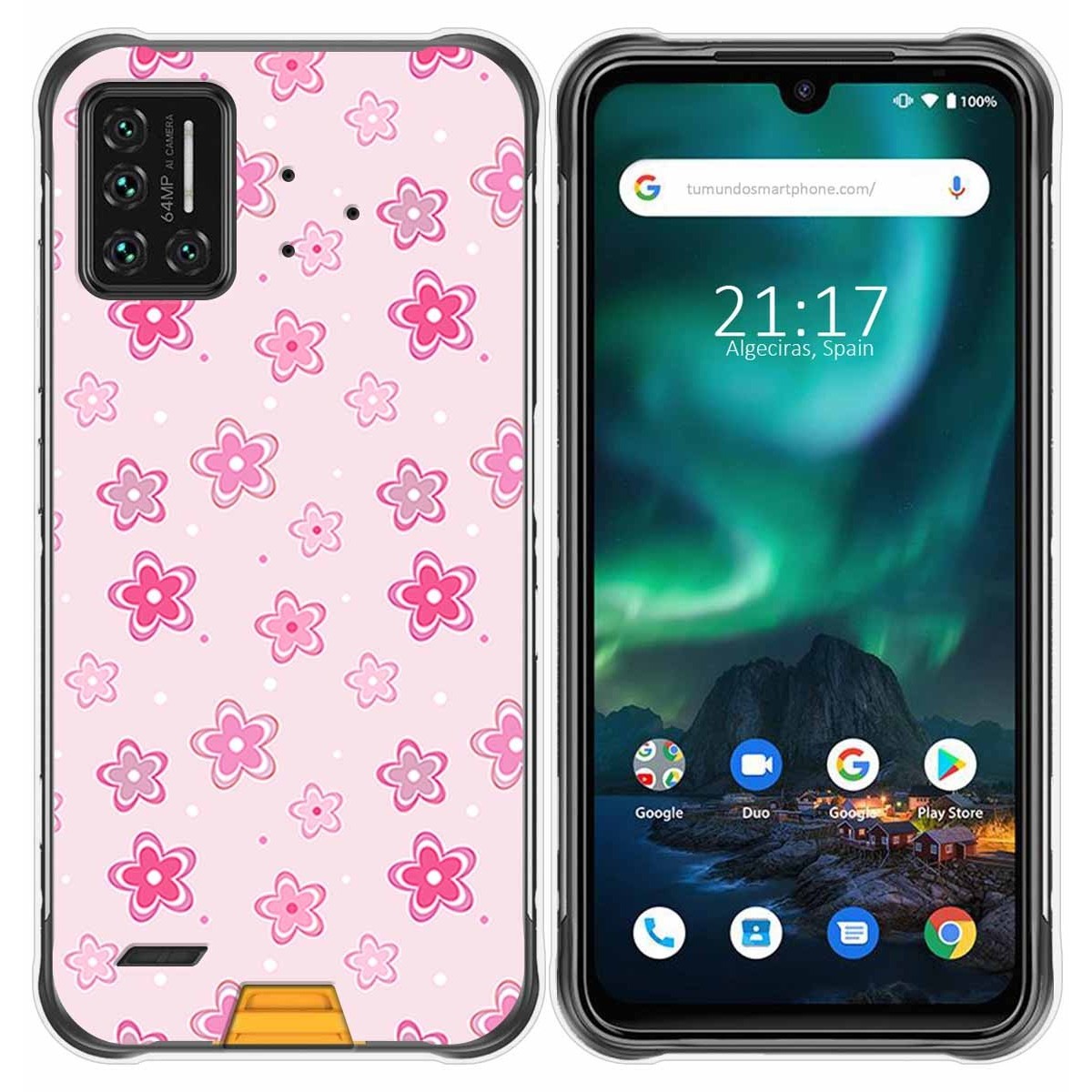 Funda Gel Tpu para Umidigi Bison diseño Flores Dibujos