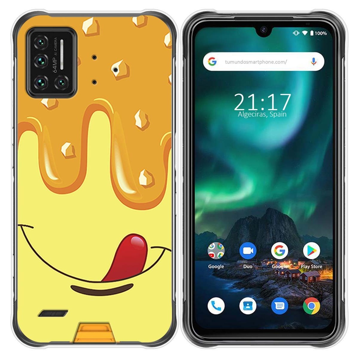 Funda Gel Tpu para Umidigi Bison diseño Helado Vainilla Dibujos