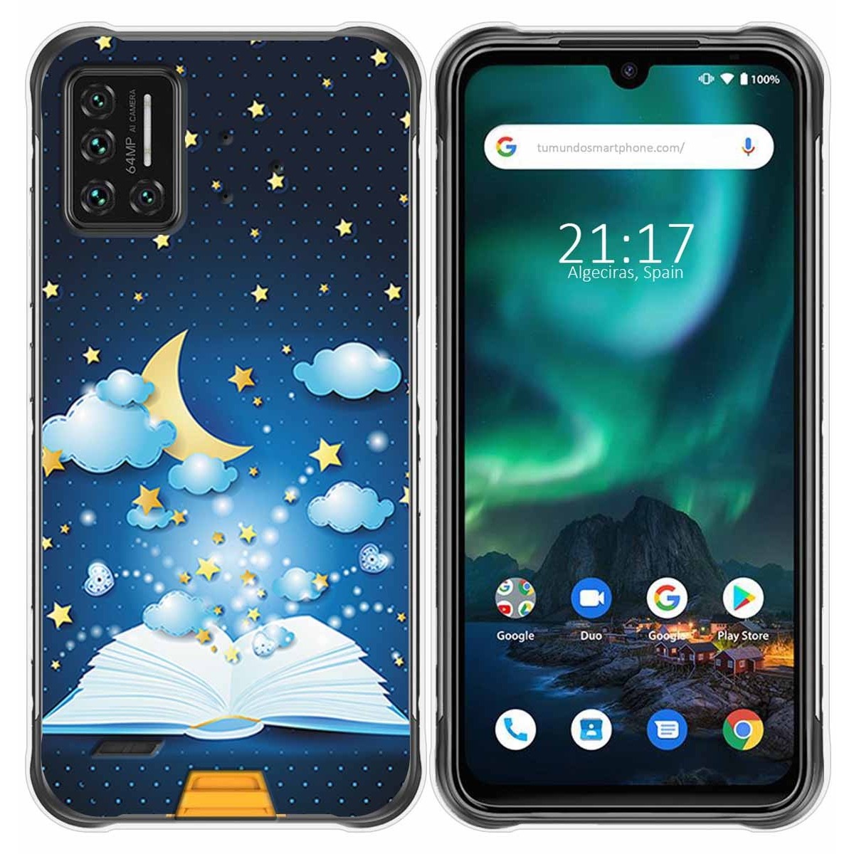 Funda Gel Tpu para Umidigi Bison diseño Libro Cuentos Dibujos