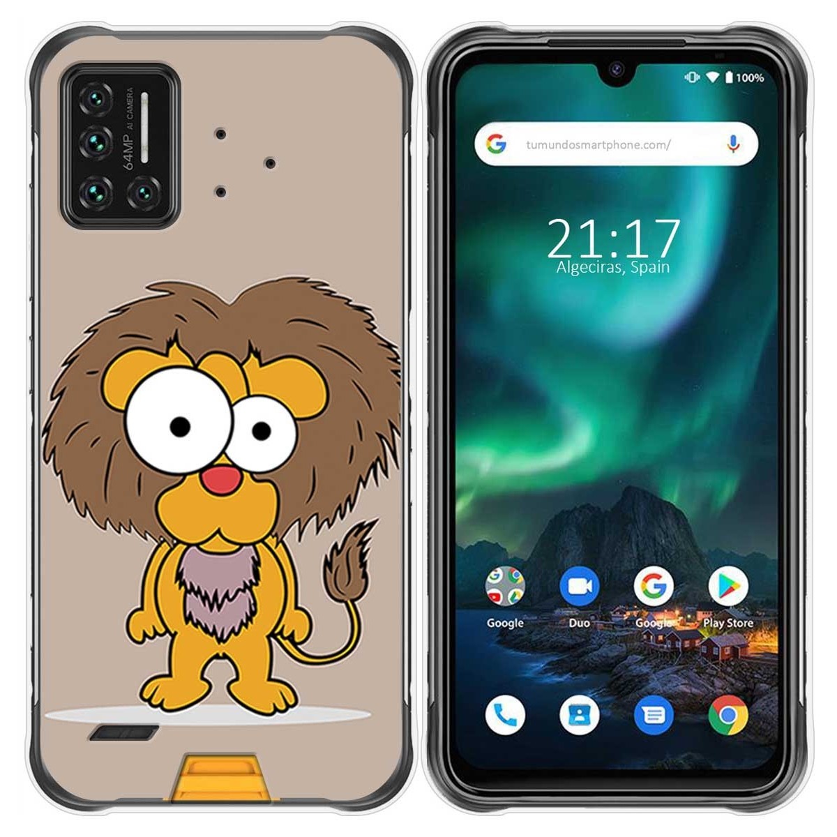 Funda Gel Tpu para Umidigi Bison diseño Leon Dibujos