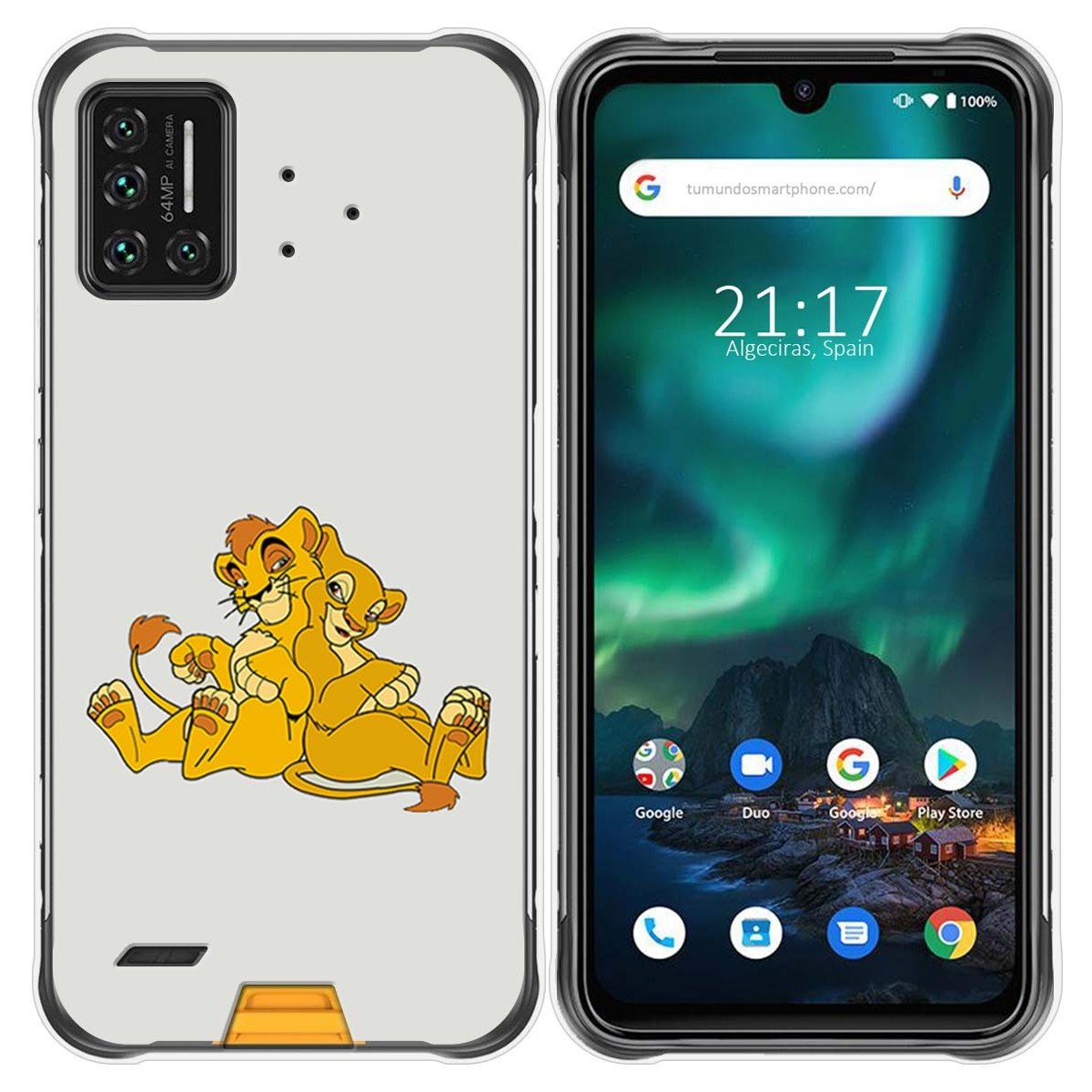 Funda Gel Tpu para Umidigi Bison diseño Leones Dibujos