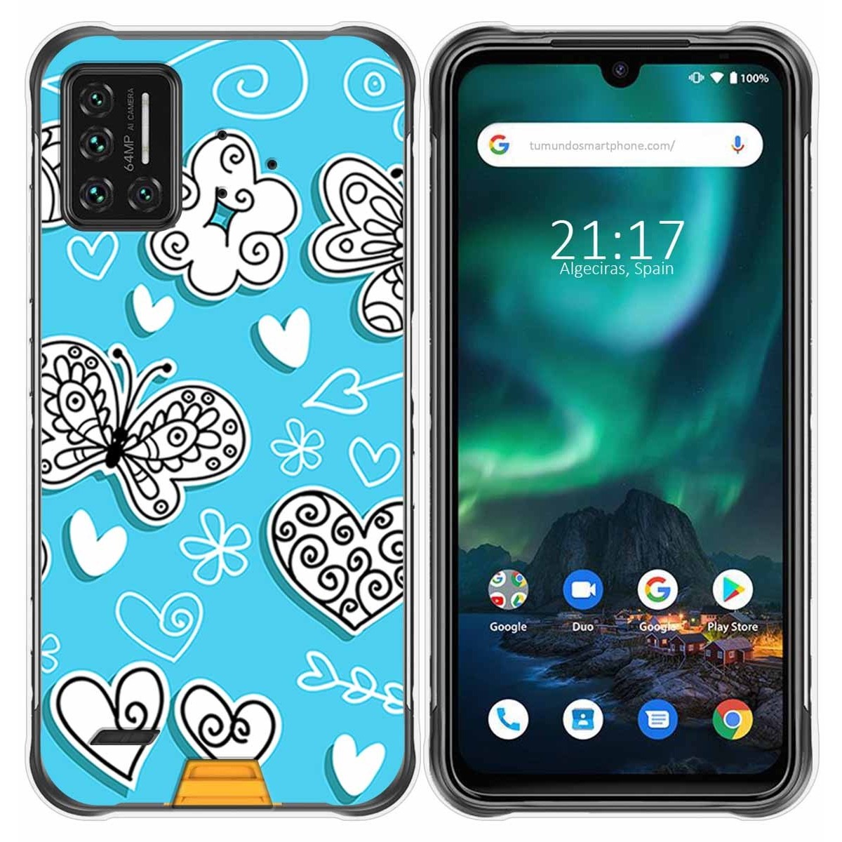 Funda Gel Tpu para Umidigi Bison diseño Mariposas Dibujos