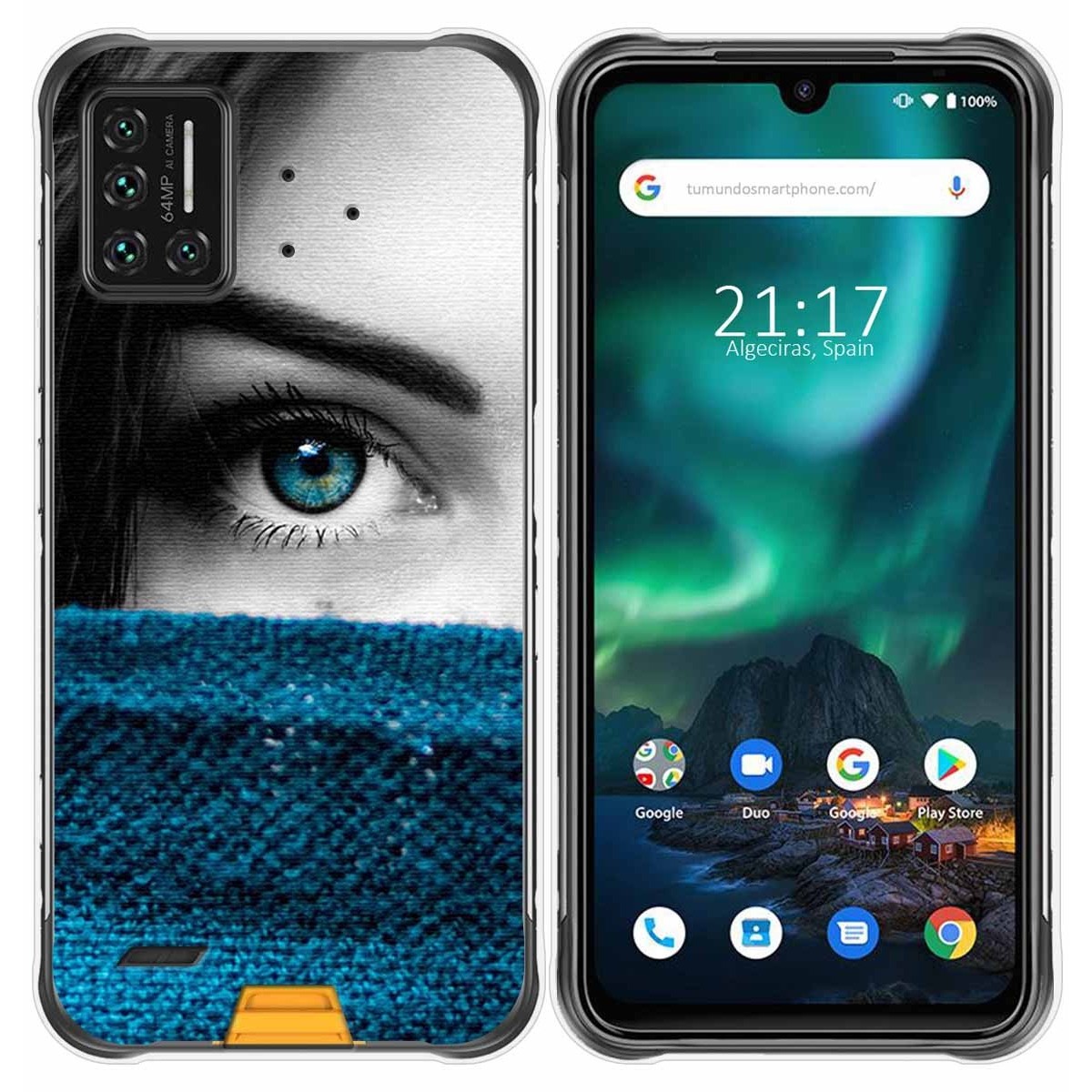 Funda Gel Tpu para Umidigi Bison diseño Ojo Dibujos