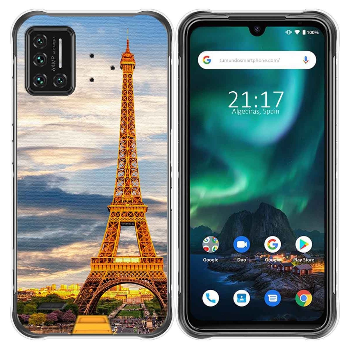 Funda Gel Tpu para Umidigi Bison diseño Paris Dibujos