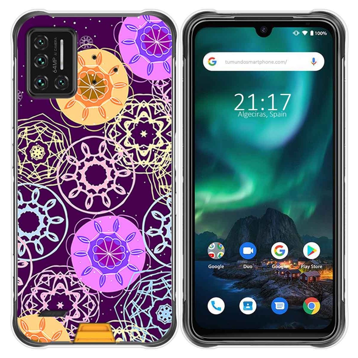 Funda Gel Tpu para Umidigi Bison diseño Radial Dibujos