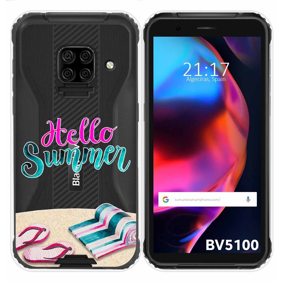 Funda Gel Transparente para Blackview BV5100 / BV5100 Pro diseño Summer Dibujos