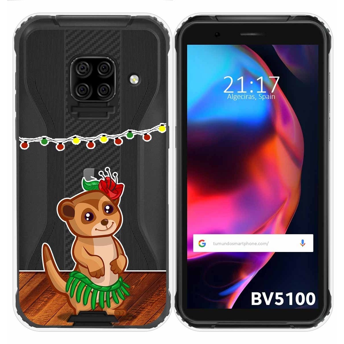 Funda Gel Transparente para Blackview BV5100 / BV5100 Pro diseño Suricata Dibujos