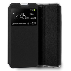 Funda Libro Soporte con Ventana para Samsung Galaxy A52 / A52 5G / A52s 5G color Negra