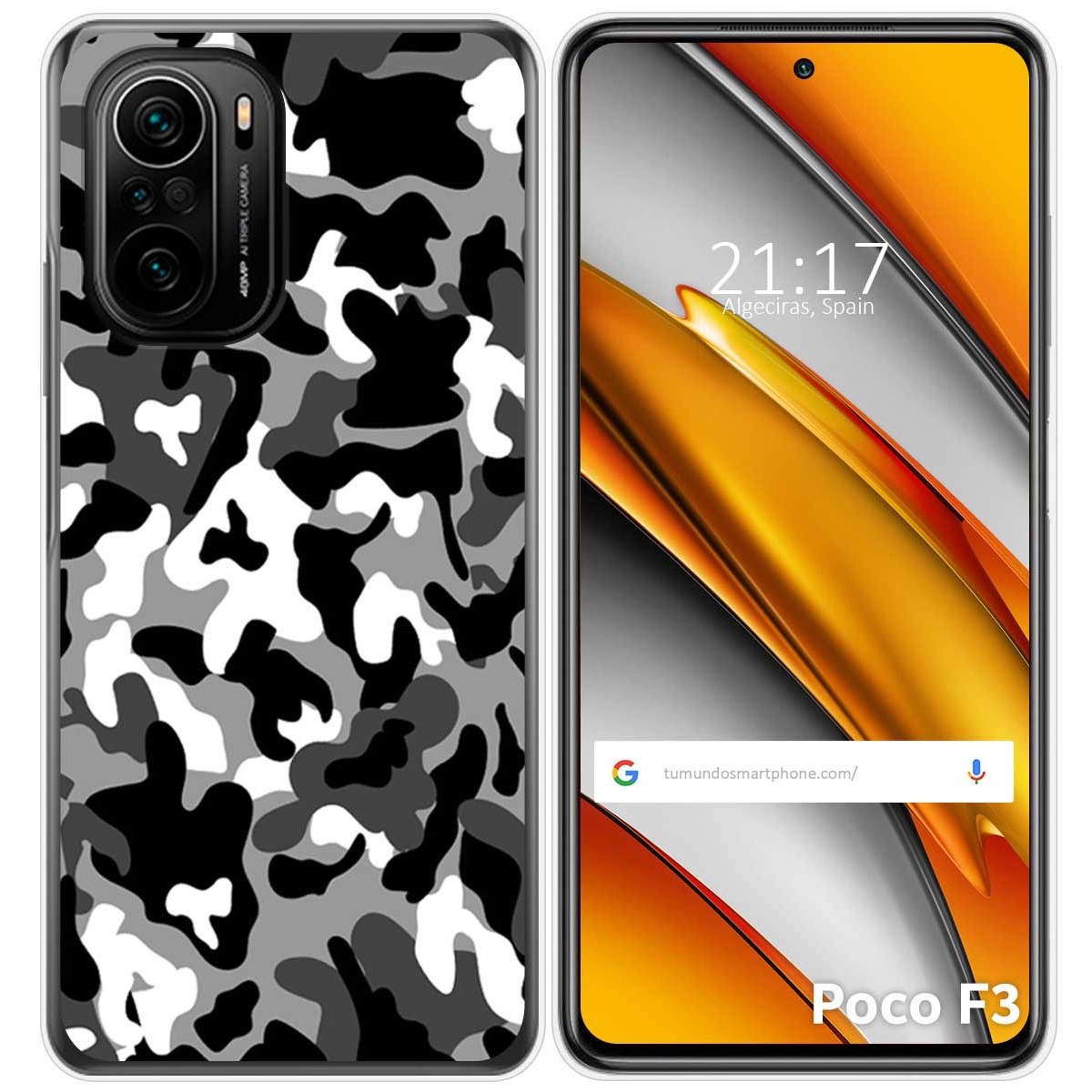 Funda Gel Tpu Xiaomi Poco F3 5g / Mi 11i 5g Diseño Leones con