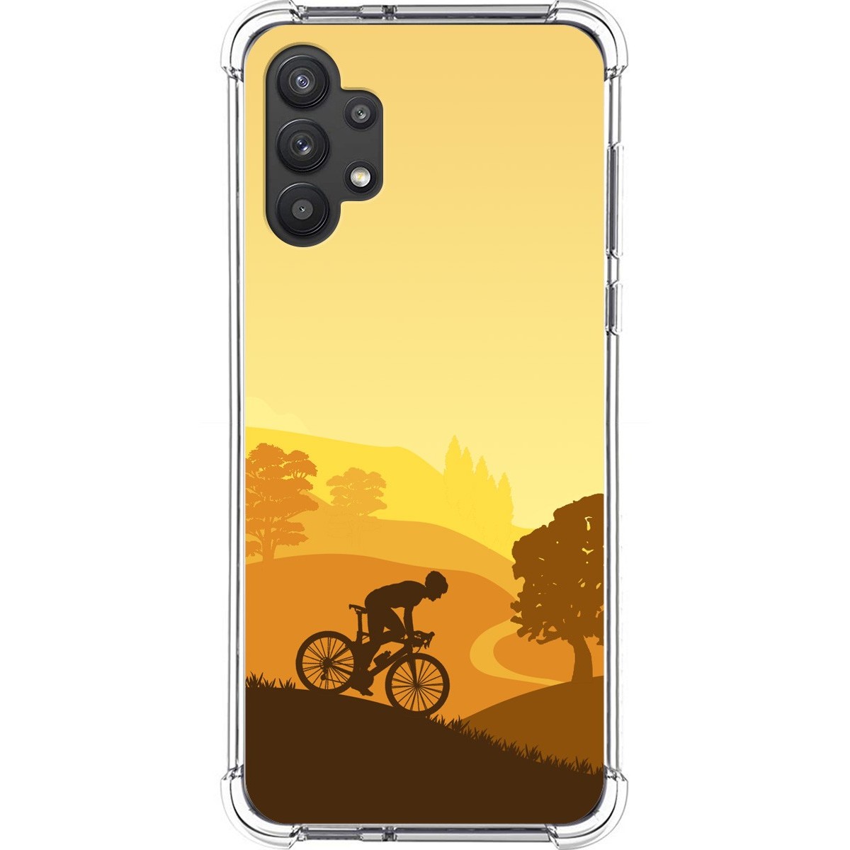 Funda Silicona Antigolpes para Samsung Galaxy A32 5G diseño Ciclista Dibujos