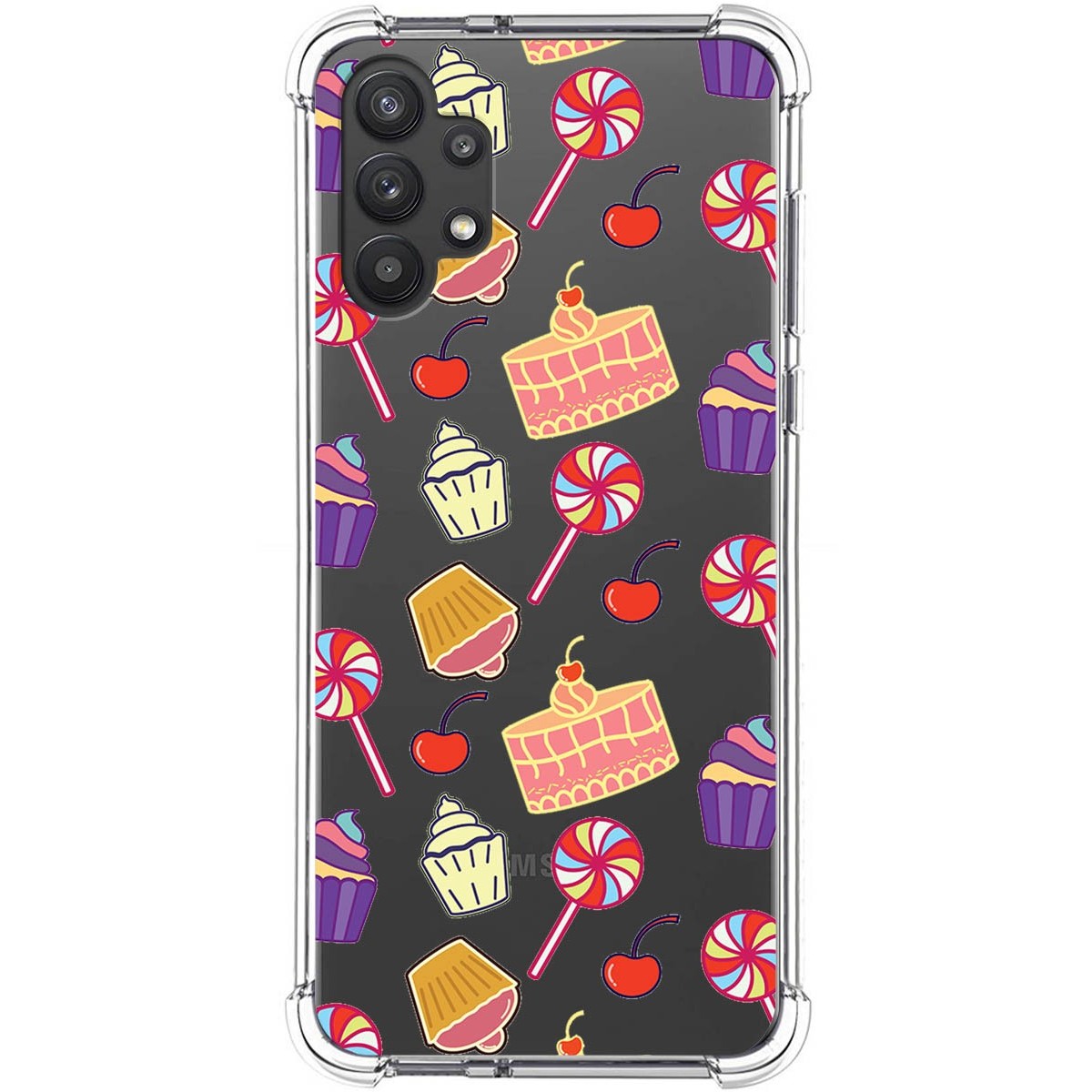 Funda Silicona Antigolpes para Samsung Galaxy A32 5G diseño Dulces 01 Dibujos