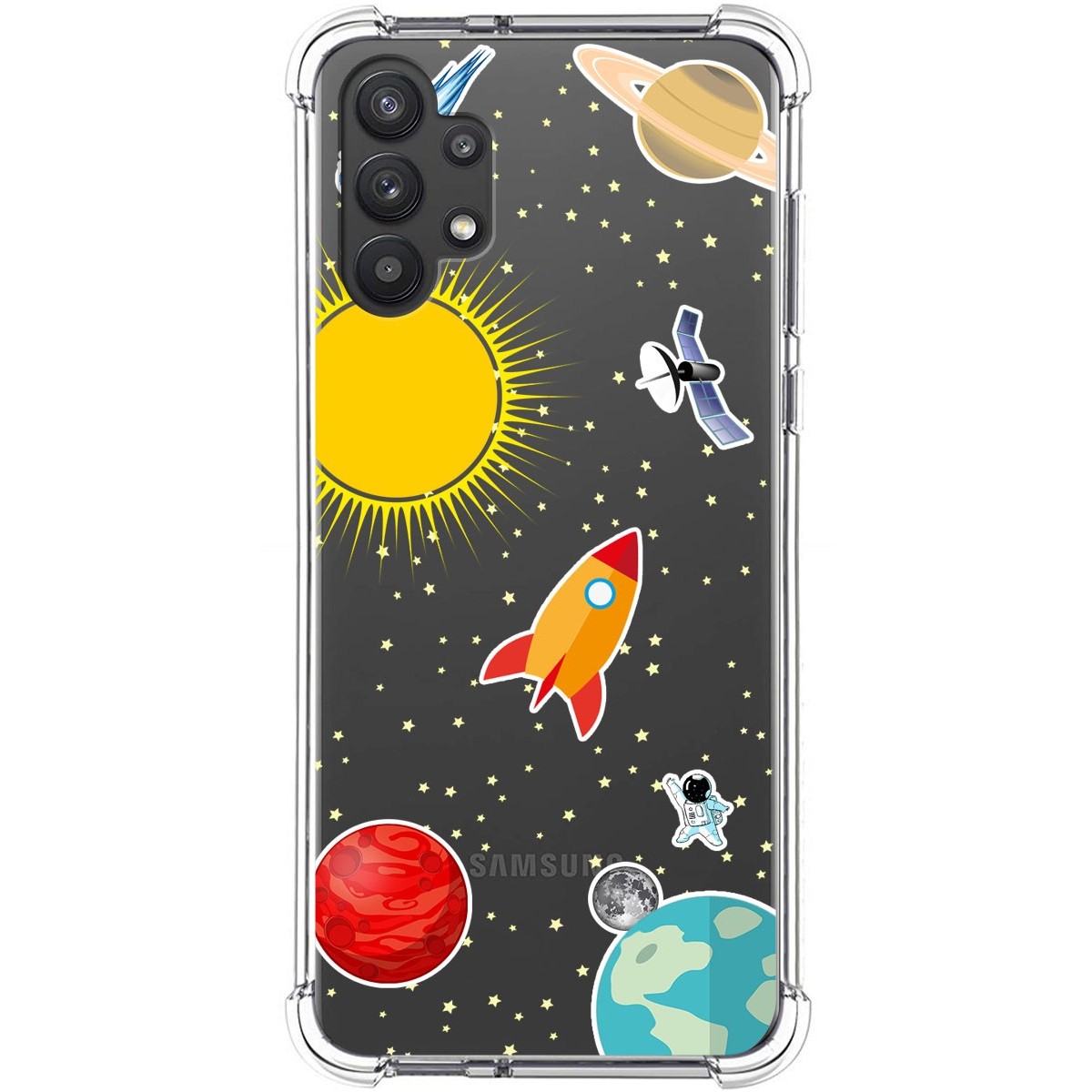 Funda Silicona Antigolpes para Samsung Galaxy A32 5G diseño Espacio Dibujos