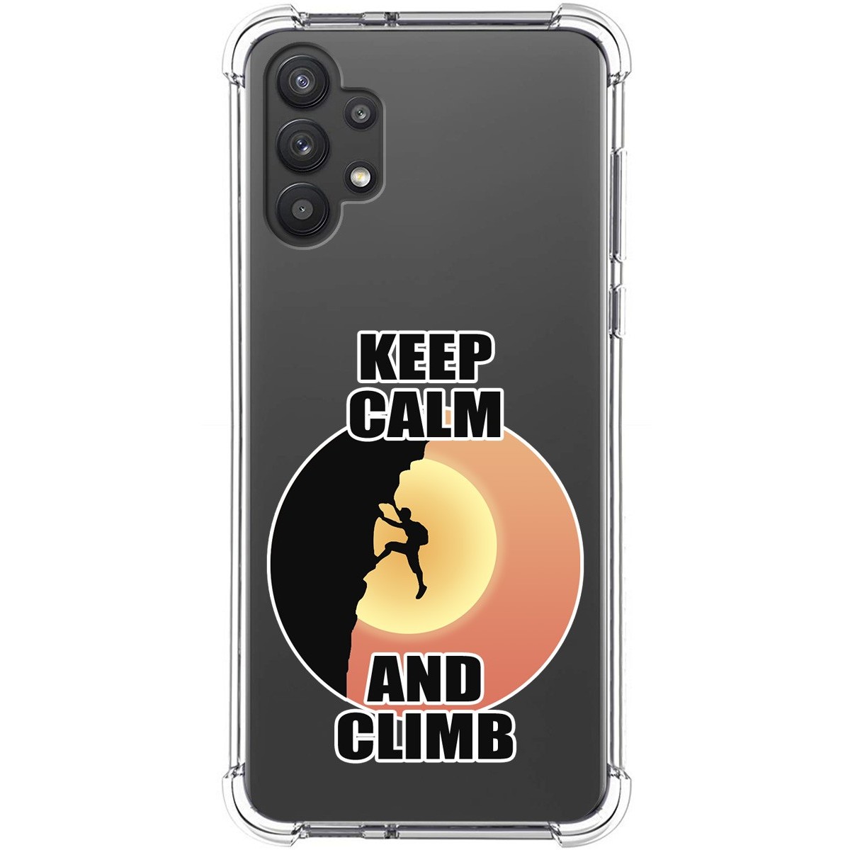 Funda Silicona Antigolpes para Samsung Galaxy A32 5G diseño Hombre Escalada Dibujos