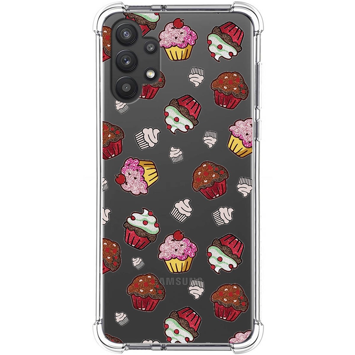 Funda Silicona Antigolpes para Samsung Galaxy A32 5G diseño Muffins Dibujos