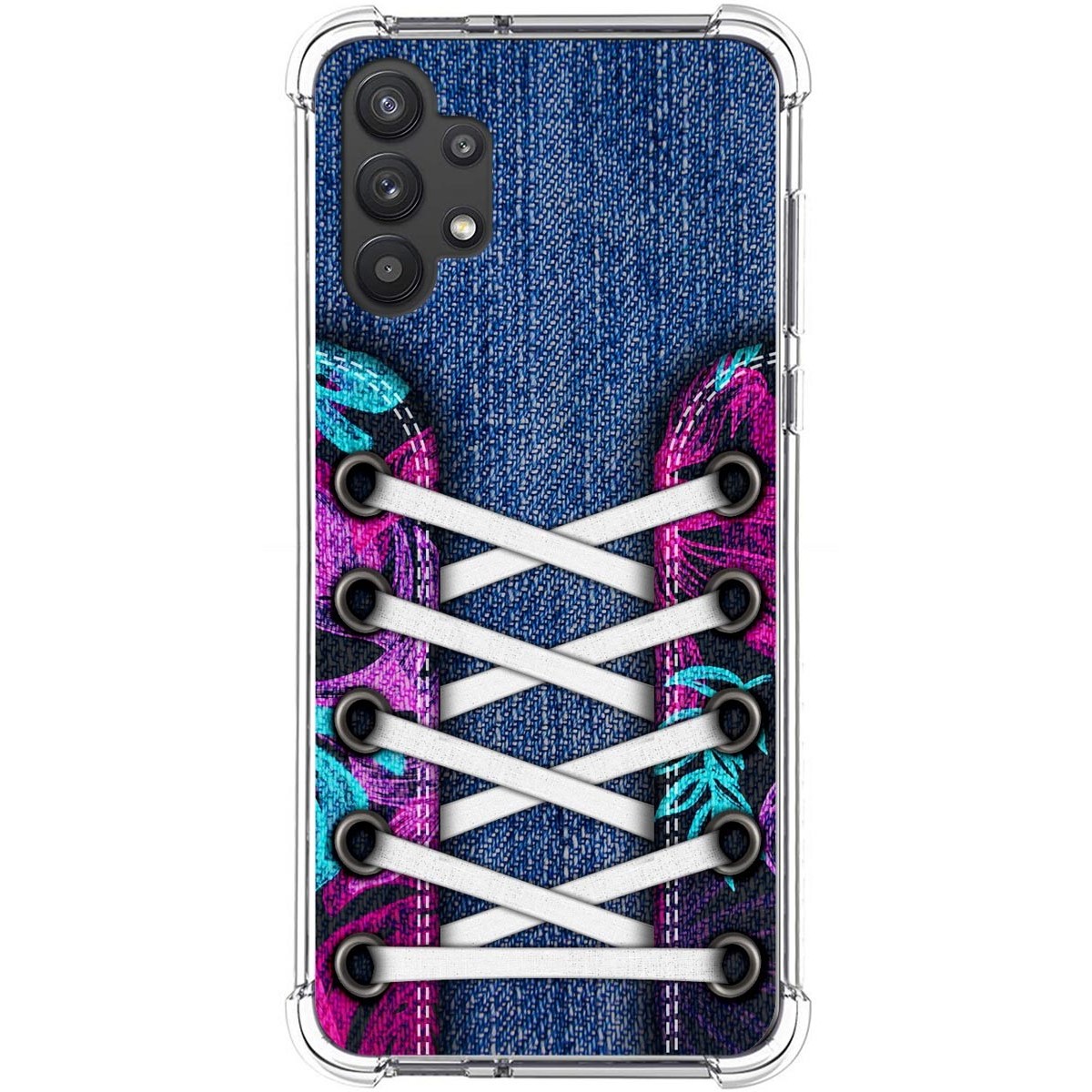 Funda Silicona Antigolpes para Samsung Galaxy A32 5G diseño Zapatillas 06 Dibujos