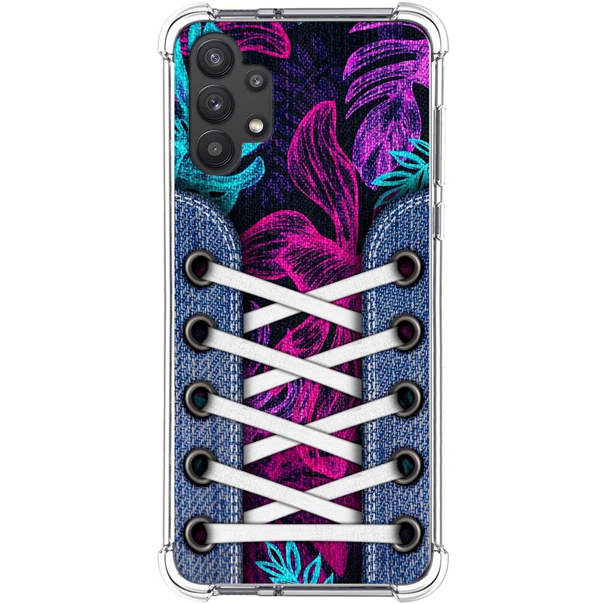 Funda Silicona Antigolpes para Samsung Galaxy A32 5G diseño Zapatillas 07 Dibujos