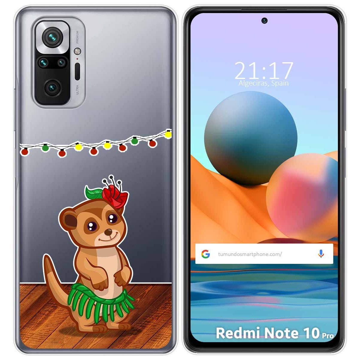 Funda Gel Transparente para Xiaomi Redmi Note 10 Pro diseño Suricata Dibujos