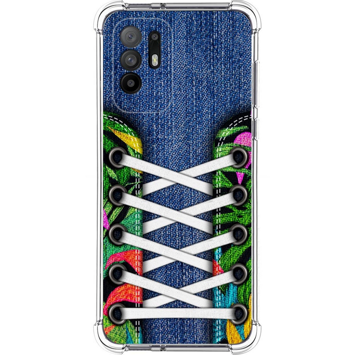 Funda Silicona Antigolpes para Oppo A94 5G diseño Zapatillas 13 Dibujos