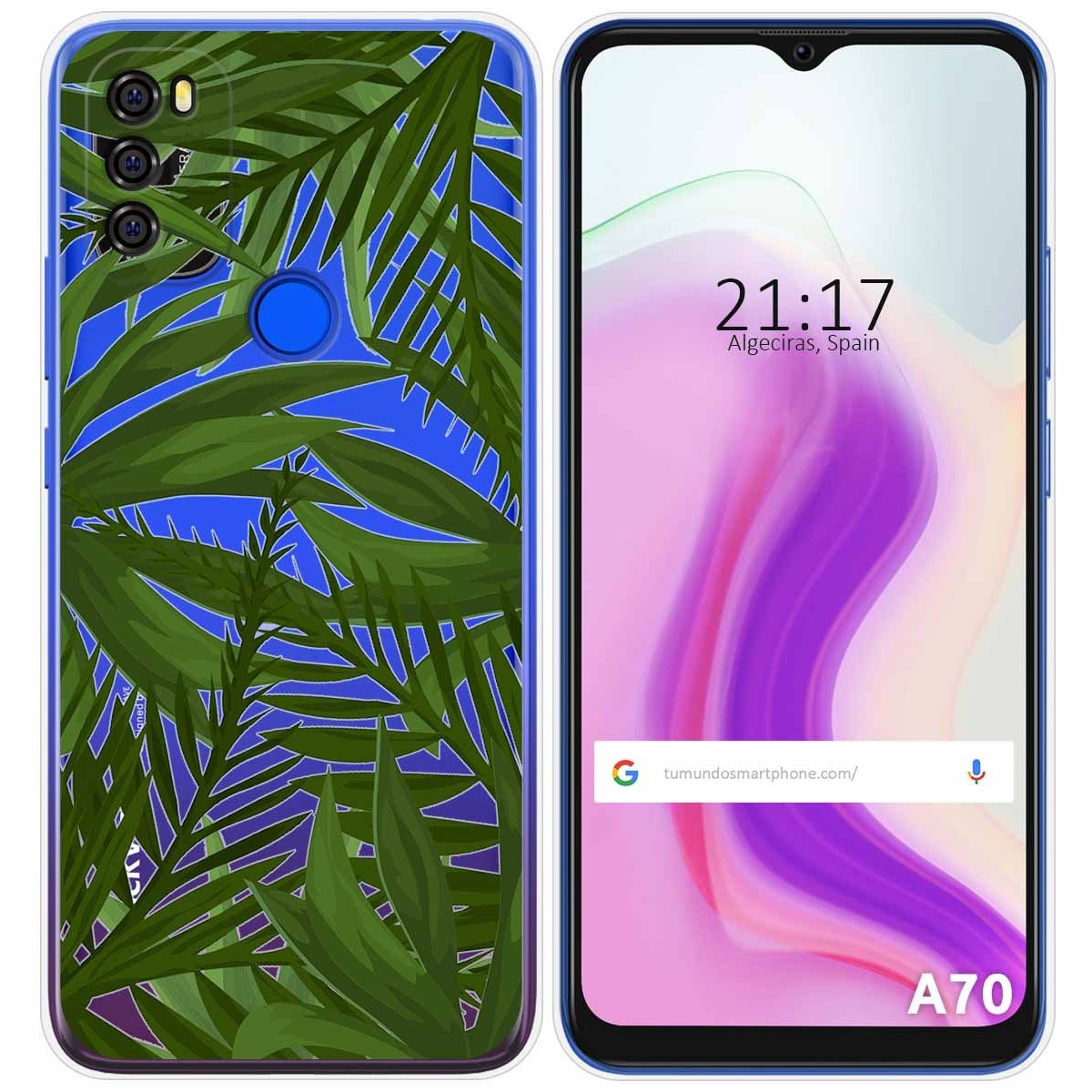 Funda Gel Transparente para Blackview A70 diseño Jungla Dibujos