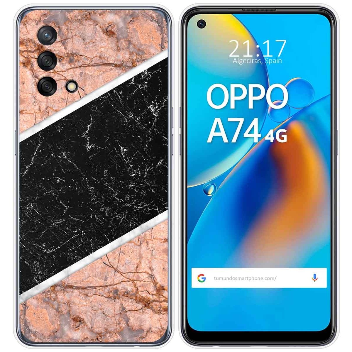 Funda Gel Tpu para Oppo A74 4G diseño Mármol 07 Dibujos