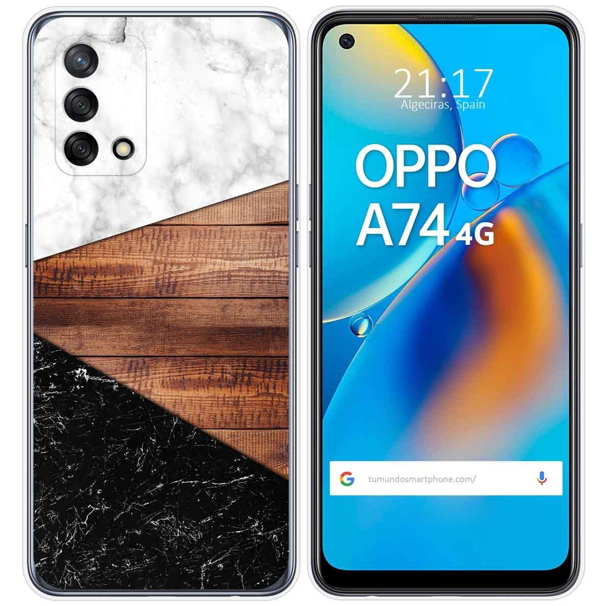 Funda Gel Tpu para Oppo A74 4G diseño Mármol 11 Dibujos