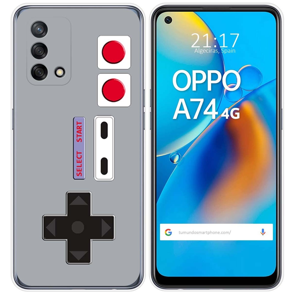 Funda Gel Tpu para Oppo A74 4G diseño Consola Dibujos