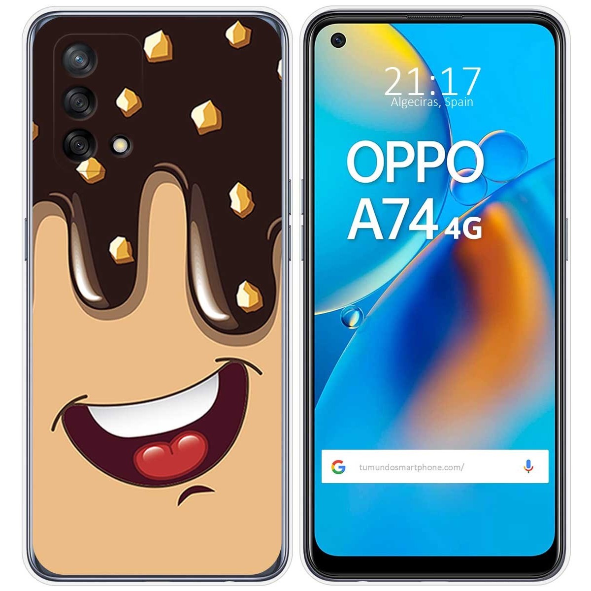 Funda Gel Tpu para Oppo A74 4G diseño Helado Chocolate Dibujos