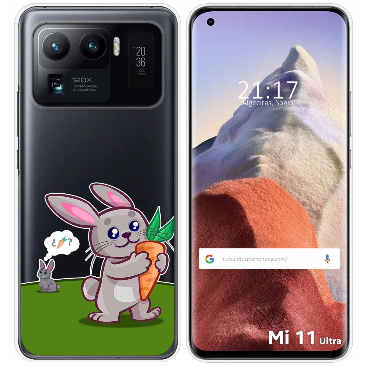 Funda Gel Transparente para Xiaomi Mi 11 Ultra 5G diseño Conejo Dibujos