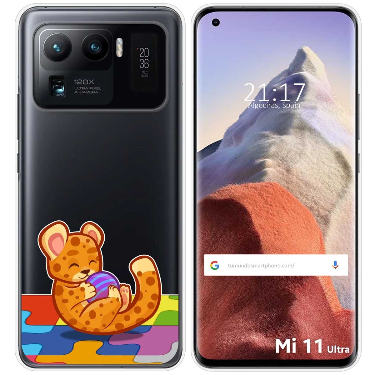 Funda Gel Transparente para Xiaomi Mi 11 Ultra 5G diseño Leopardo Dibujos