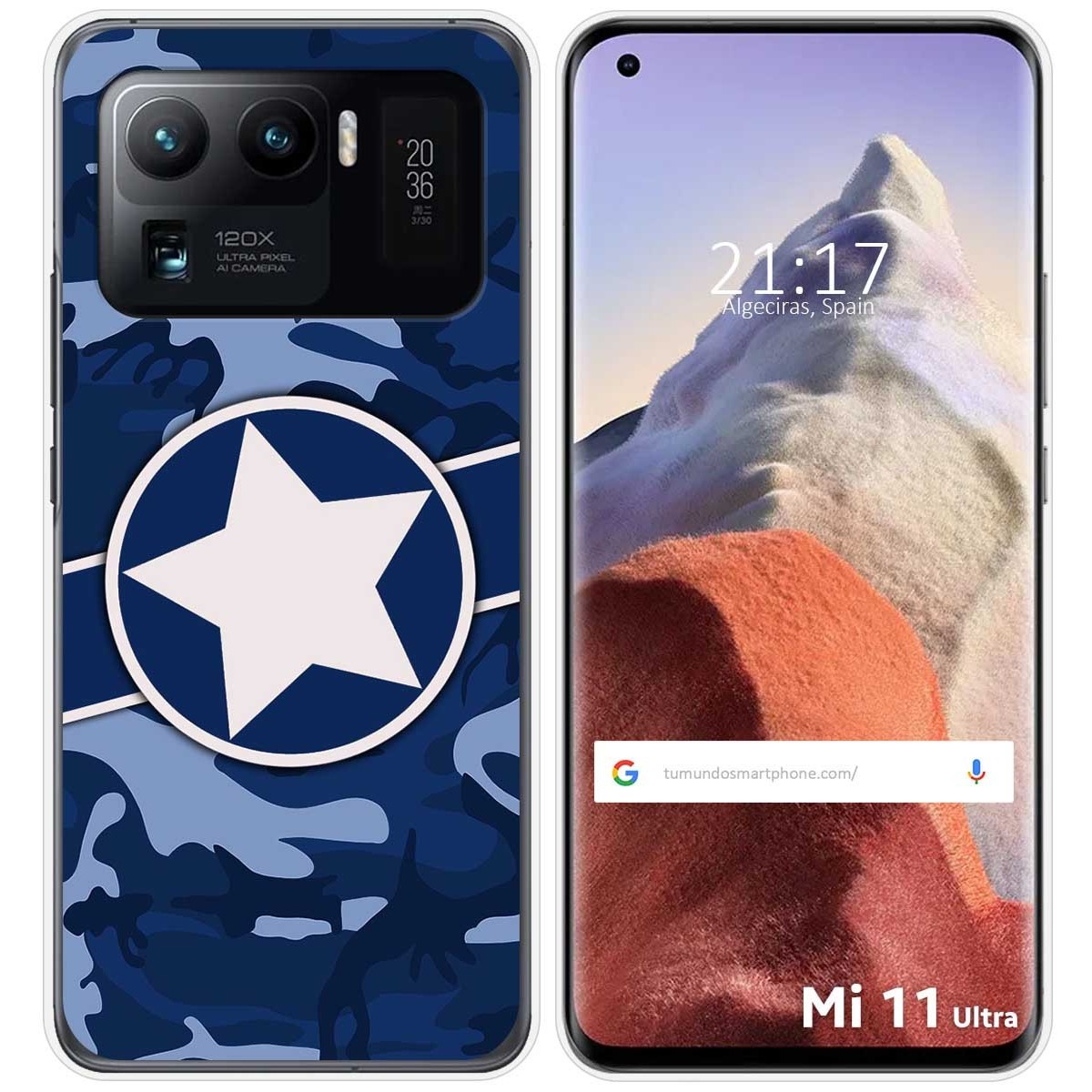 Funda Gel Tpu para Xiaomi Mi 11 Ultra 5G diseño Camuflaje 03 Dibujos