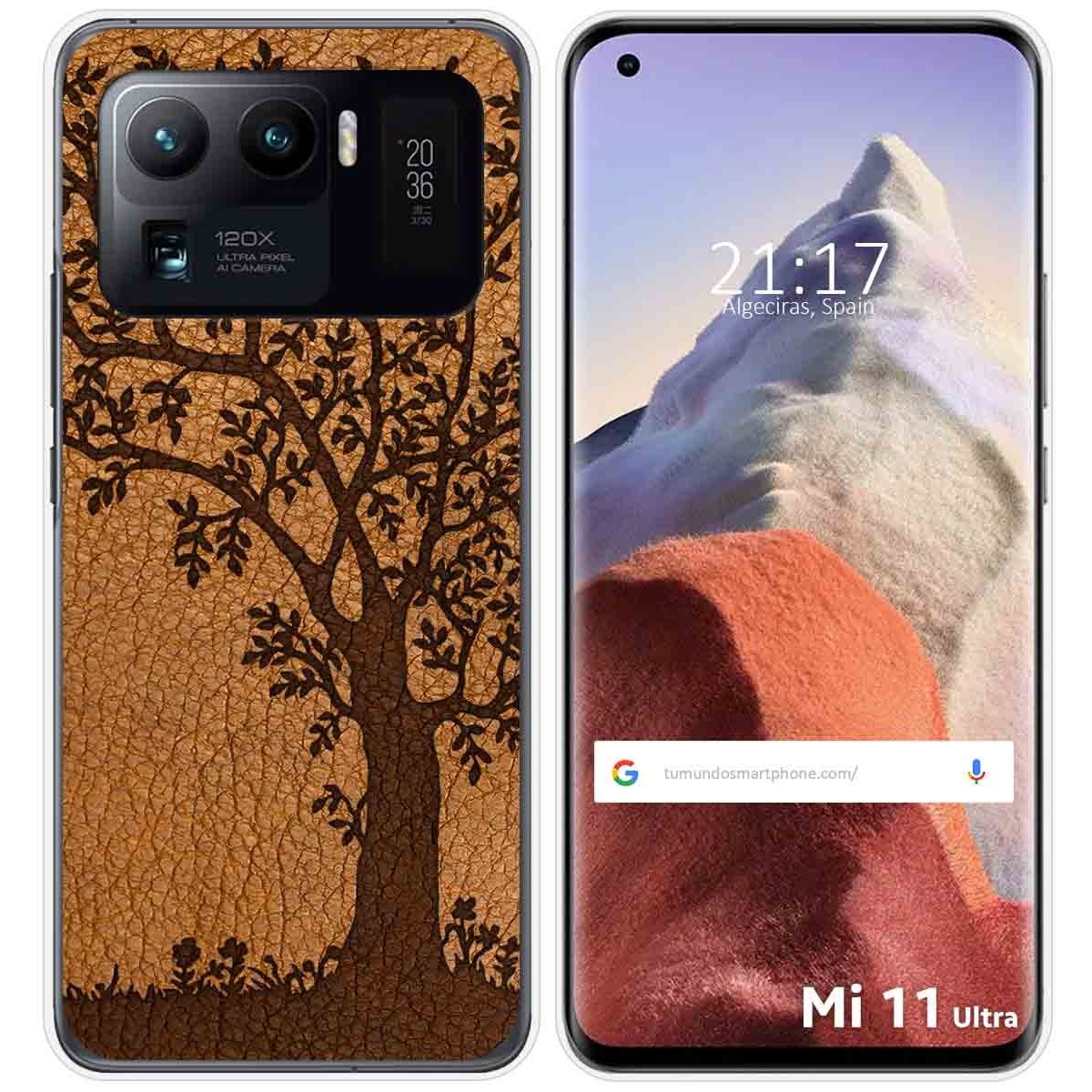 Funda Gel Tpu para Xiaomi Mi 11 Ultra 5G diseño Cuero 03 Dibujos