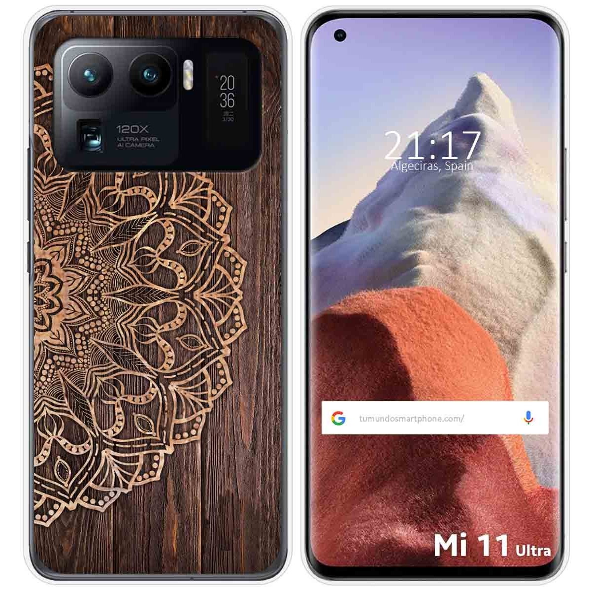 Funda Gel Tpu para Xiaomi Mi 11 Ultra 5G diseño Madera 06 Dibujos