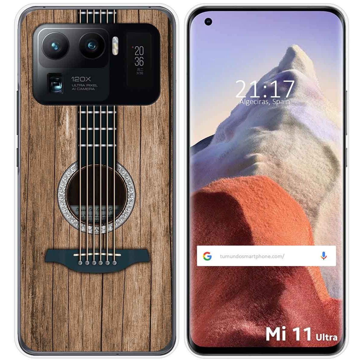 Funda Gel Tpu para Xiaomi Mi 11 Ultra 5G diseño Madera 11 Dibujos