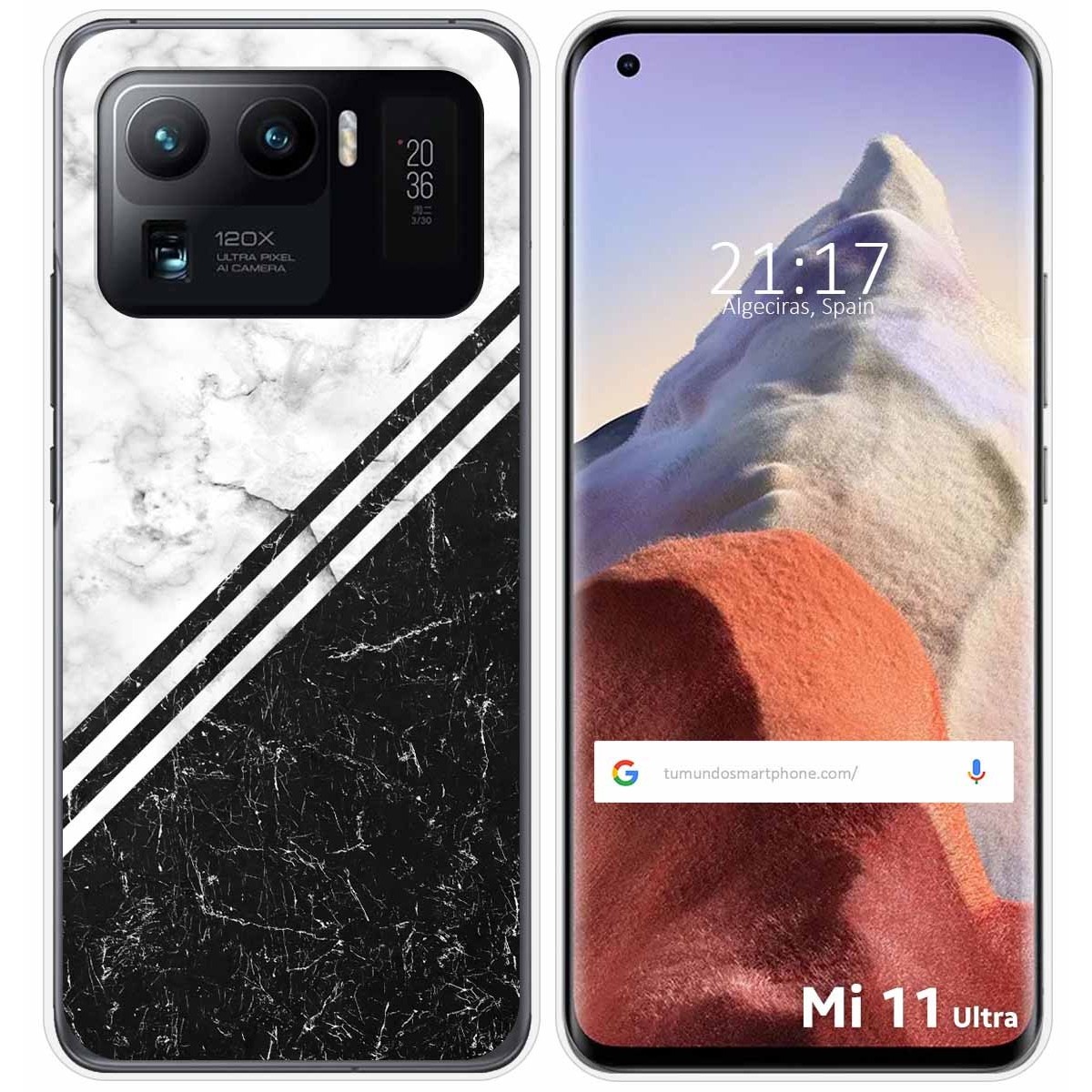 Funda Gel Tpu para Xiaomi Mi 11 Ultra 5G diseño Mármol 01 Dibujos