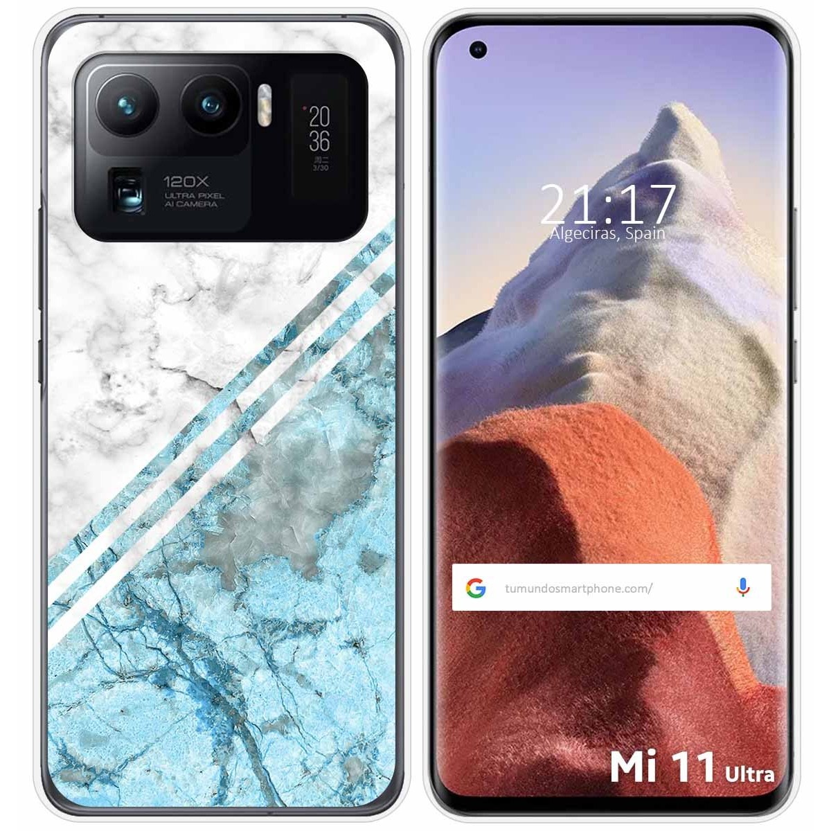 Funda Gel Tpu para Xiaomi Mi 11 Ultra 5G diseño Mármol 02 Dibujos