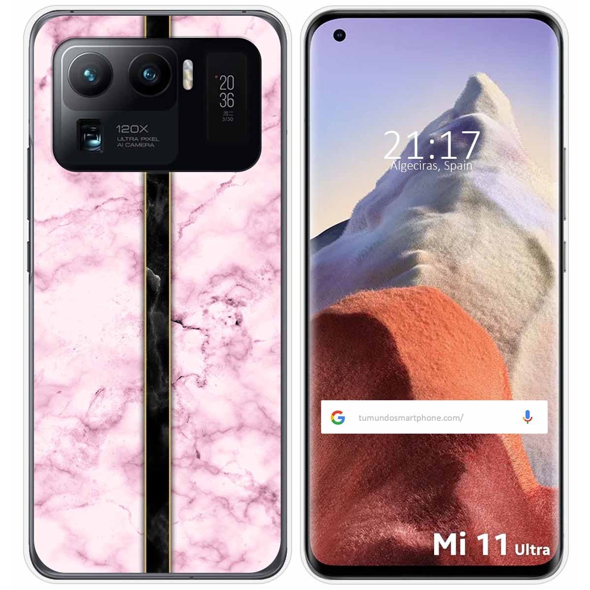 Funda Gel Tpu para Xiaomi Mi 11 Ultra 5G diseño Mármol 04 Dibujos