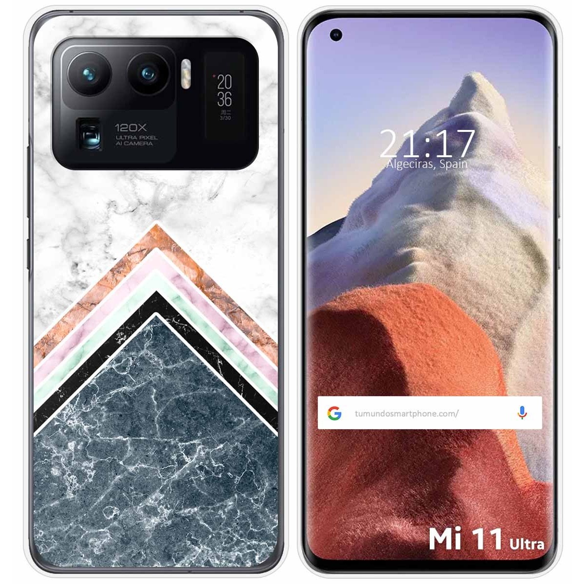 Funda Gel Tpu para Xiaomi Mi 11 Ultra 5G diseño Mármol 05 Dibujos