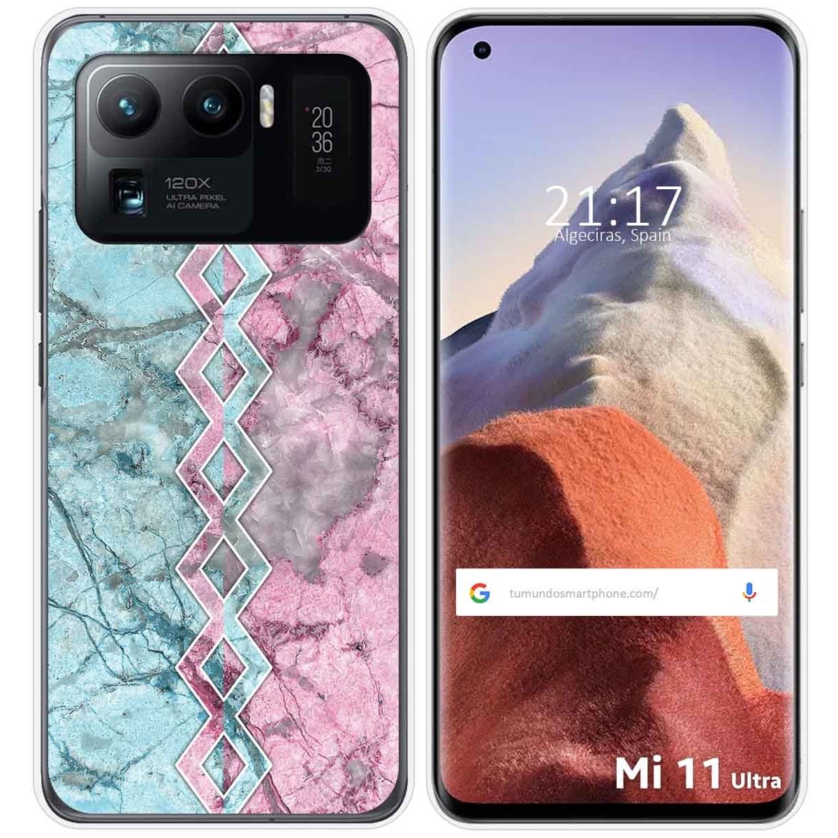 Funda Gel Tpu para Xiaomi Mi 11 Ultra 5G diseño Mármol 08 Dibujos